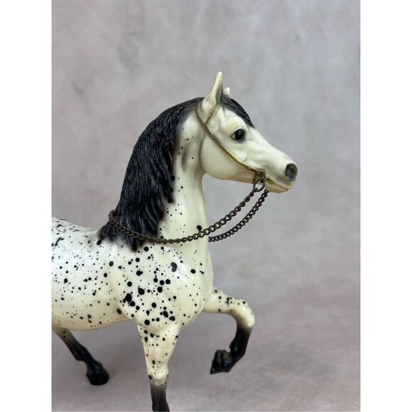 Vintage Breyer Glossy Western Prancing Horse #115 Cheyenne Leopard Appaloosa ‘63 - Picture 2 of 13